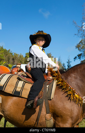 King Kamehameha Day Parade, Hawi, North Kohala, Big Island von Hawaii Stockfoto