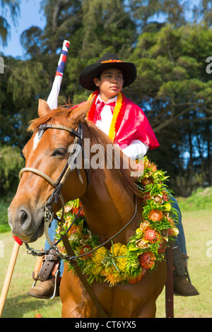 King Kamehameha Day Parade, Hawi, North Kohala, Big Island von Hawaii Stockfoto