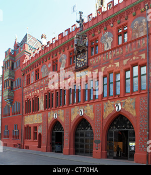 Basler Rathaus, Rathaus, erbaut im Jahre 1501, Schweiz Stockfoto