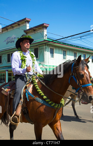 King Kamehameha Day Parade, Hawi, North Kohala, Big Island von Hawaii Stockfoto