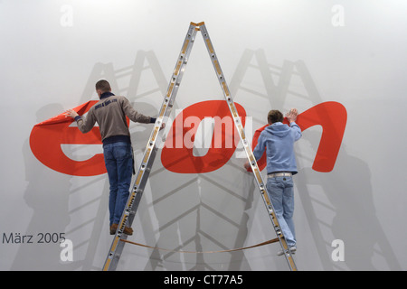 Entfernung von der E.ON-logo Stockfoto