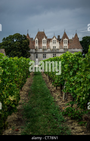 Monbazillac Burg (Périgord) Stockfoto