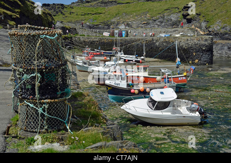 Boscastle Hafen Cornwall Großbritannien Stockfoto