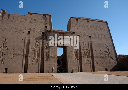 Tempel von Edfu, Ägypten Stockfoto