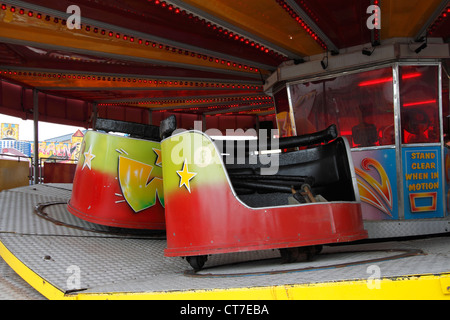 Die Teilveranstaltungen Coney Beach Amusement Park, Sandy Bay, Porthcawl Stockfoto