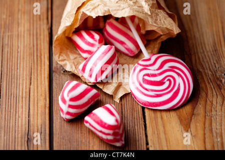 Minze-Rock-Süßigkeiten Stockfoto