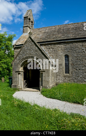 Eintritt zur St. Mary's Church Conistone Wharfedale North Yorkshire Dales England GB Vereinigtes Königreich GB Großbritannien Stockfoto