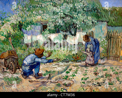 Erste Schritte nach Millet 1890 Vincent Van Gogh 1853-1890 Niederlande Niederlande Stockfoto