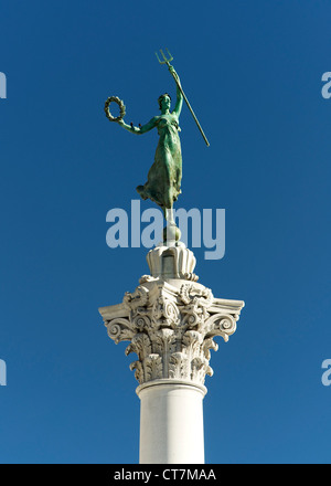 Die Statue auf der Dewey-Denkmal in Union Square Park in San Francisco, Kalifornien, USA. Stockfoto