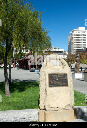 Portsmouth-Platz, einem Park in Chinatown in San Francisco, Kalifornien, USA. Stockfoto