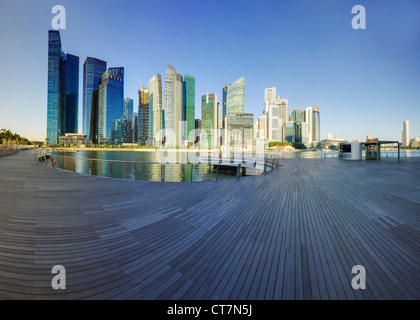 Süd-Ost-Asien, Singapur, Finanzplatz und Marina Bay Stockfoto