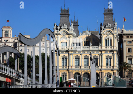 Spanien, Katalonien, Barcelona, Rambla del Mar, Port Authority, Stockfoto