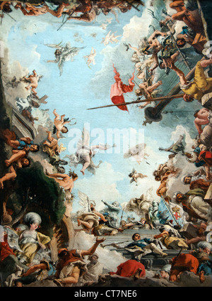 Die Verherrlichung der Giustiniani Familie 1874 GGiovanni Domenico Tiepolo italienischen Venedig 1727 – 1804 Italien Stockfoto