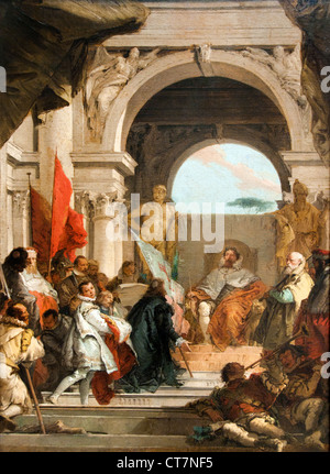 Die Amtseinführung von Bischof Harold als Herzog von Franken 1751 Giovanni Domenico Tiepolo italienischen Venedig 1727 – 1804 Italien Stockfoto