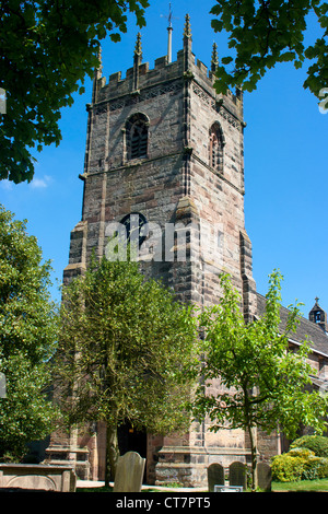 St. Peter Kirche. Prestbury. Cheshire Stockfoto