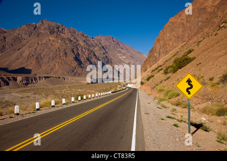 Alta Montana route Stockfoto