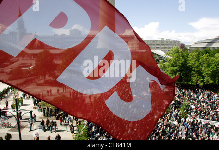 NPD-Kundgebung in Berlin Stockfoto