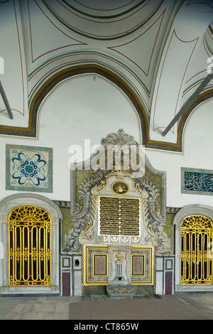 Ägypten, Istanbul, Topkapi Saray, Vierter Hof, Saal der Heiligen Reliquien. Stockfoto