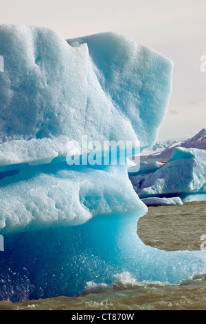 Eisberge, die Blockierung der Brazo Upsala im Lago Argentino Stockfoto