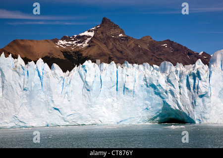 North Face des Glaciar Moreno aus dem Canal de Los Témpanos im Lago Argentino Stockfoto