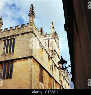 Alten Bodleian Bibliothek, Radcliffe Square, Oxford. Spätsommer-Wetter. Stockfoto