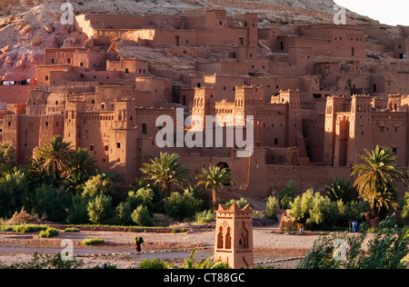 Ait Benhaddou, Marokko; 13. Jahrhundert befestigte Stadt, Ort von mehr als 20 Hollywood-Filmen. Stockfoto