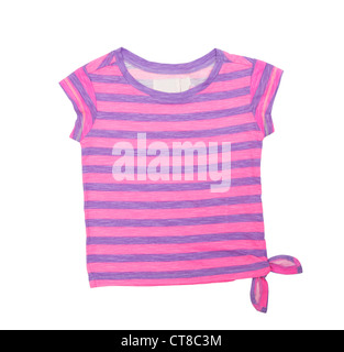 Baby T-shirt isoliert auf weißem Hintergrund Stockfoto