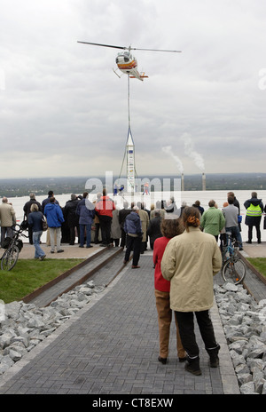 Ruhrgebiet, Halde, zur Gründung einer Sehenswürdigkeit zu lagern Stockfoto