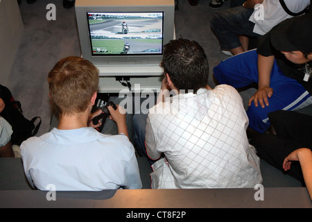 Sony Playstation 2 bei der Jugendmesse in Essen SIE Stockfoto