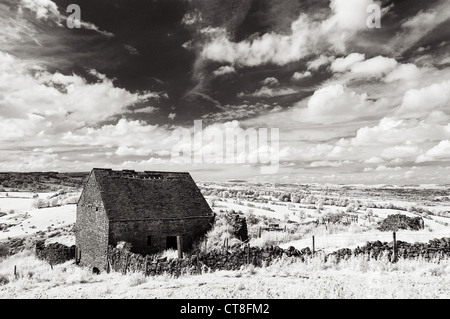 Verfallenen Scheune, Derbyshire Stockfoto