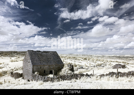 Verfallenen Scheune, Derbyshire Stockfoto