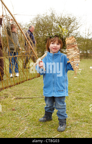 Abenteuer mit Sticks-Buch-Launch-Event am BBOWT College See in der Nähe von Tring reservieren Stockfoto