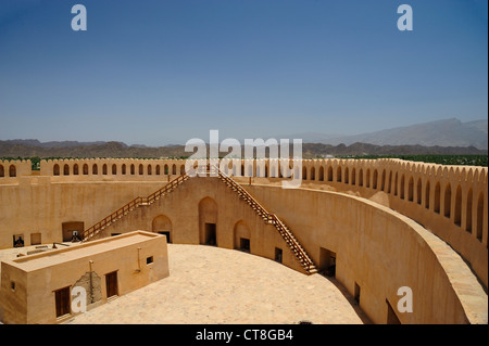 Innere des Fort Nizwa, Oman Stockfoto