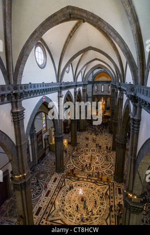 Dom Innenraum, Florenz, Italien, Europa Stockfoto