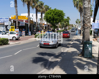 dh AYIA NAPA ZYPERN GRIECHENLAND Touristische Autovermietung Zypern Road Motorcar griechenland Stockfoto