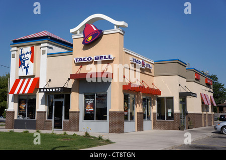 KFC Taco Bell Restaurant Stockfoto