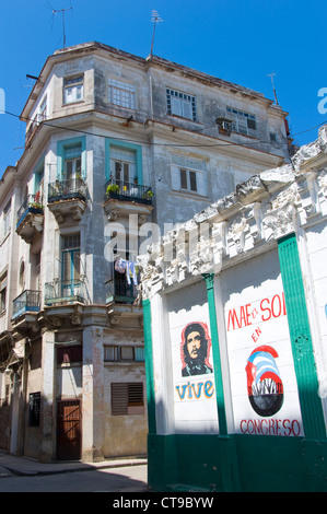 Che Guevara Wandbild, La Havanna, Kuba Stockfoto