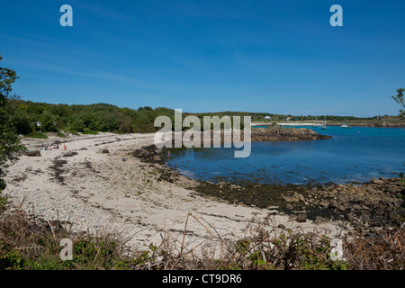 Vean Bucht. St Agnes, Isles of Scilly, Cornwall, Stockfoto