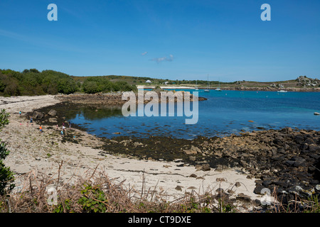 Vean Bucht. St Agnes, Isles of Scilly, Cornwall, Stockfoto