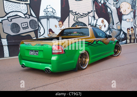 Gebaut von westlichen australischen Holden-Enthusiast, Ian Costley, verkörpert dieser Holden Ute die moderne australische Muscle-Car-Szene Stockfoto