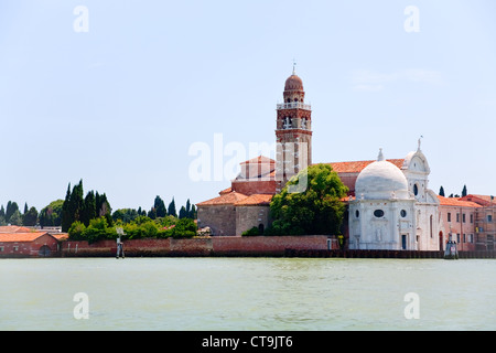 Friedhof auf der Insel San Michele in Venedig, Italien Stockfoto