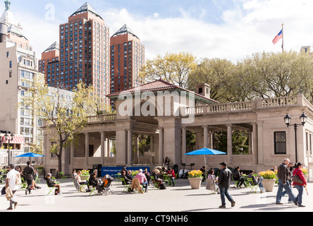 Union Square Park, Plaza und Pavillon (Bandshell), NYC Stockfoto