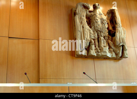 Die Bank von dem Bundesverfassungsgericht Karlsruhe Stockfoto