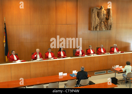 Karlsruhe, Urteilsbegruendung der Bundesrichter Stockfoto