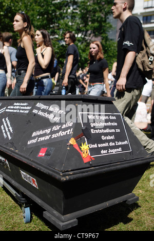 Essen, Studentendemonstration gegen Studiengebühren Stockfoto