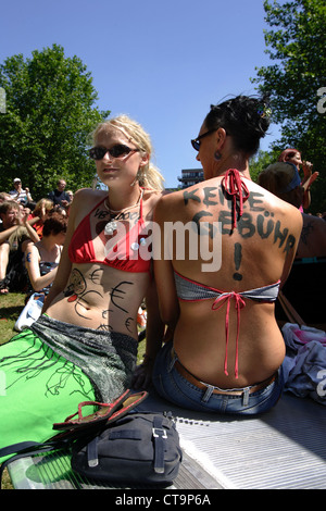 Essen, Studentendemonstration gegen Studiengebühren Stockfoto