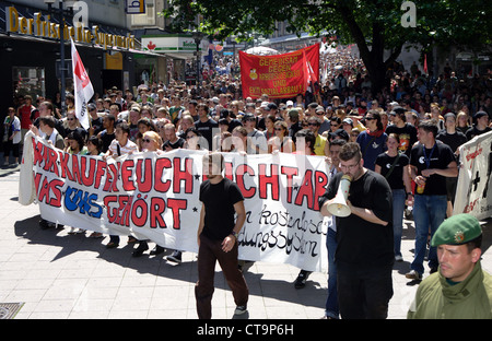 Essen, Studentendemonstration gegen Studiengebühren Stockfoto