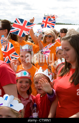 Shropshire Diamond Jubilee Pageant an RAF Cosford, 12. Juli 2012. Stockfoto