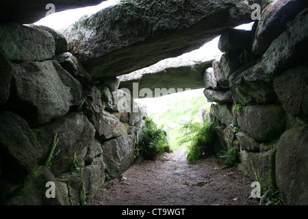 15. C BC prähistorischen gekammert Grab in Innisidgen St Mary's Scilly Isles Isles of Scilly Cornwall England UK Großbritannien GB Stockfoto