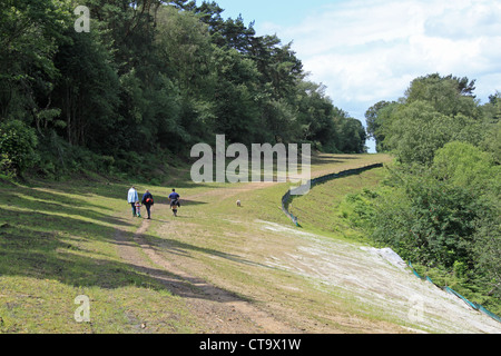 Alte Route von A3, jetzt angelegten nach Eröffnung des Tunnels unter Hindhead Gemeinsame, Surrey, England, Großbritannien, USA, UK, Europa Stockfoto